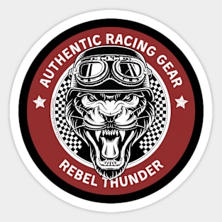 Rebel Thunder Racing Gear Panther Sticker